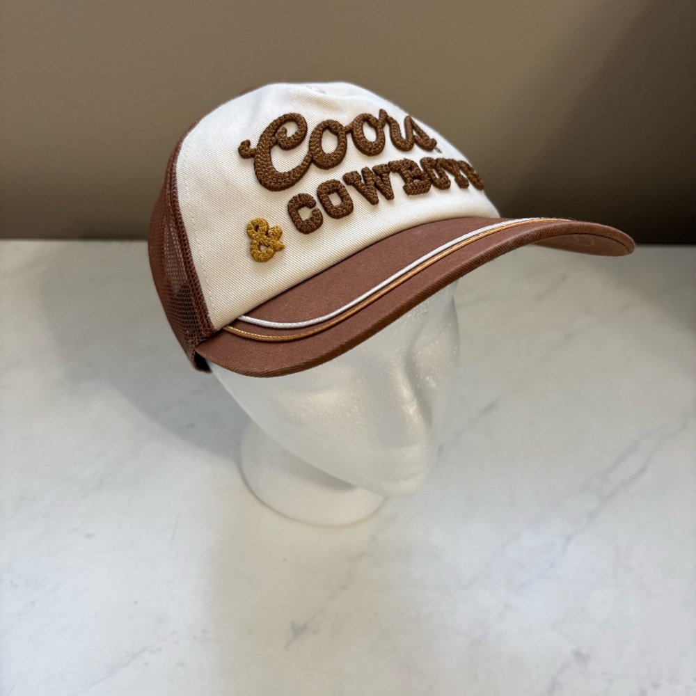 Coors Banquet American Needle Coors & Cowboys SnapBack Hat Brown White Country